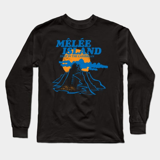 Mêlée Island (Dark Variant) Long Sleeve T-Shirt by Geekeria Deluxe